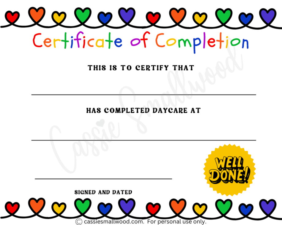 Preschool And Kindergarten Graduation Certificates (FREE