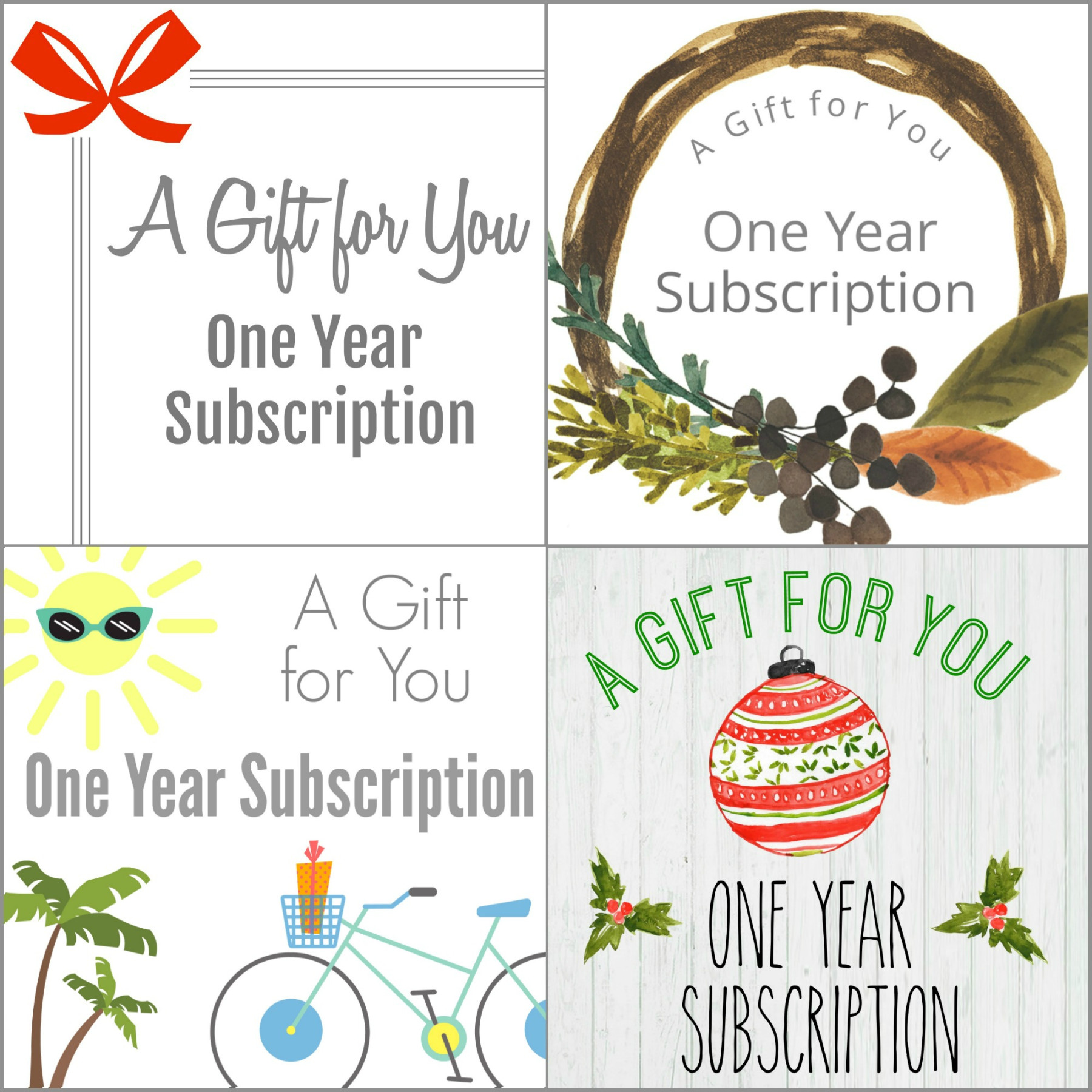 Print Our Free Magazine Subscription Gift Tags (Frugal Gift Idea)