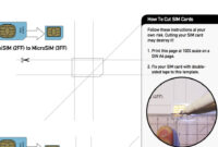 A Template For Precise Sim Card Cutting