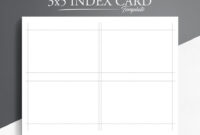 Blank Index Card Template (3×5)