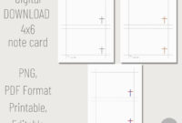 4×6 Note Card Template: A Formal Word Processing Solution