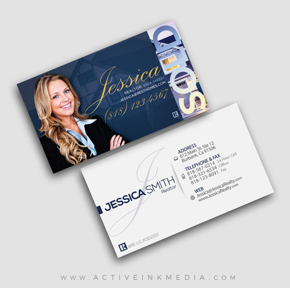 Real Estate Agent Business Cards Realtor Lender Corporate Personal