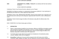 Co-Founder Separation Agreement Template