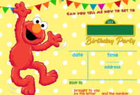 Elmo Birthday Card Template: A Festive Design For A Child’s Special Day