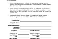 Vacation Home Rental Agreement Template