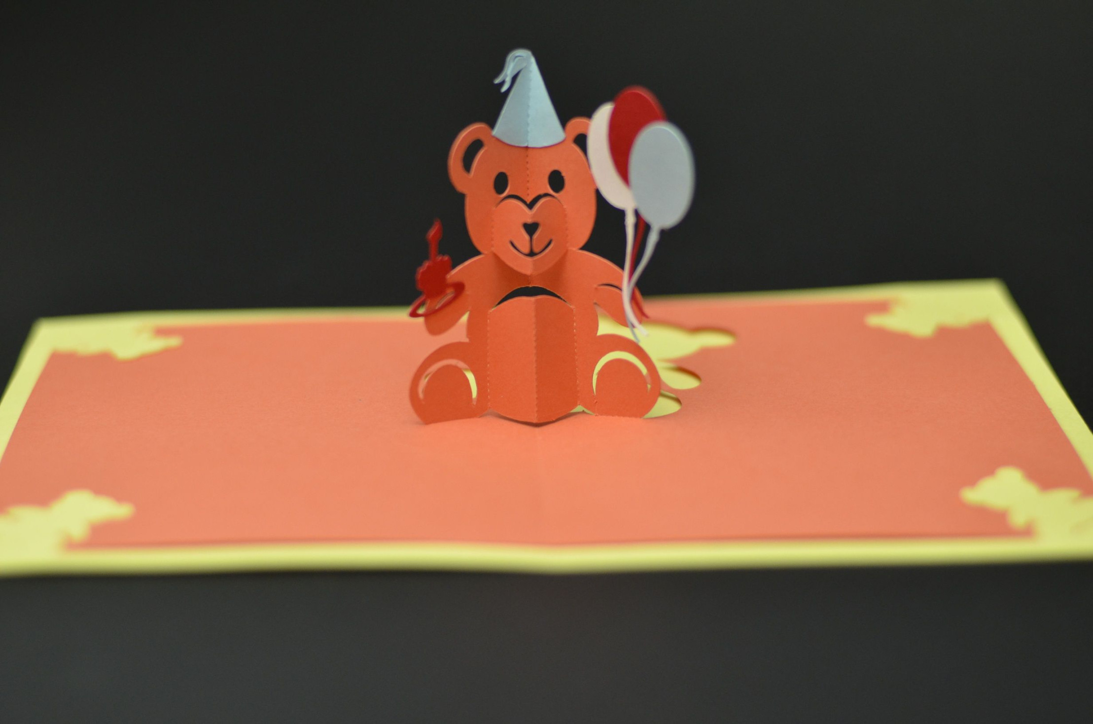 Teddy Bear Pop Up Card: Tutorial and Template - Creative Pop Up Cards