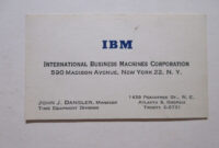 IBM Business Card Template: A Professional And Consistent Representation