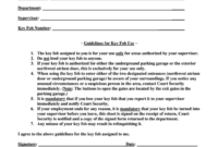 Employee Key Holder Agreement Template