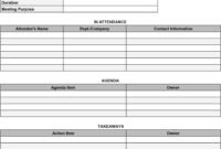 Construction Project Meeting Minutes Template