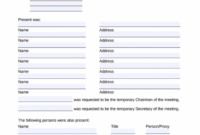 Minutes Of The Annual Shareholders Meeting