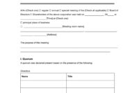 Corporate Meeting Minutes Template: A Comprehensive Guide