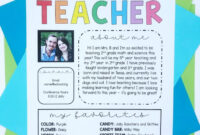 Meet The Teacher Letter Template: A Formal Introduction