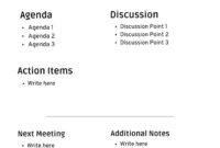 Standard Meeting Minutes Template