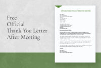 Warmest Regards: A Post-Meeting Thank You Email Template