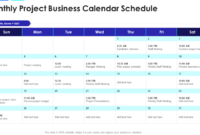 Monthly Meeting Schedule Template